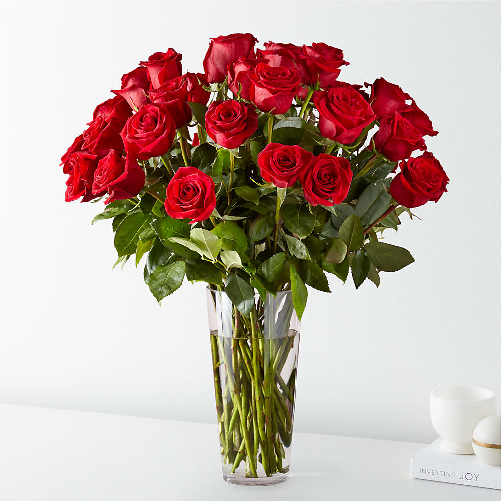 Long Stem Red Rose Bouquet – Jazmin Flowers, Chicago IL