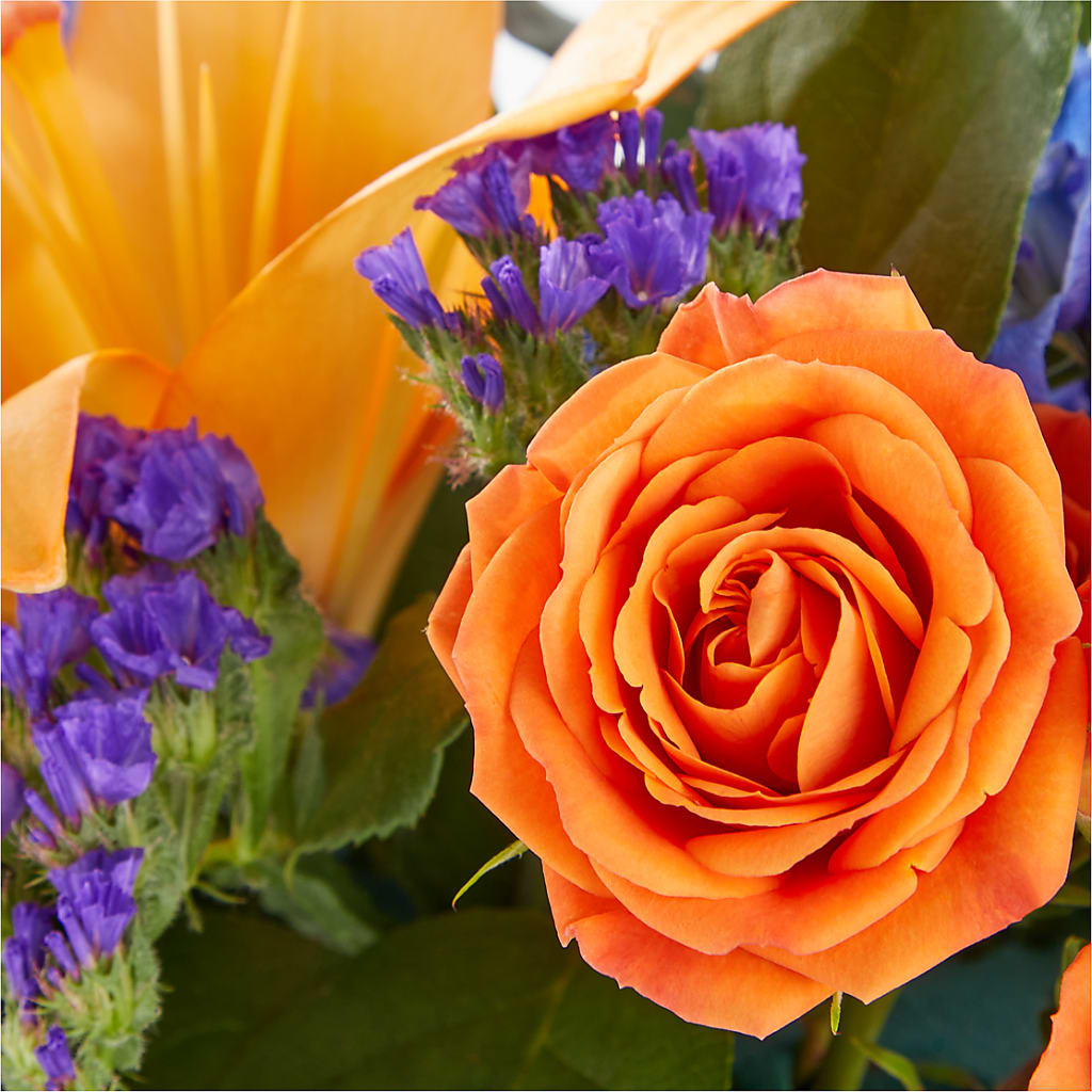 Radiant Citrus Box Bouquet – Jazmin Flowers, Chicago IL