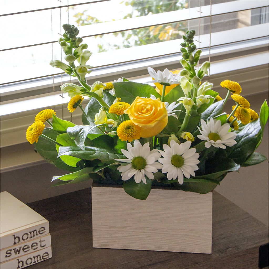Sun Salutation Box Bouquet – Jazmin Flowers, Chicago IL