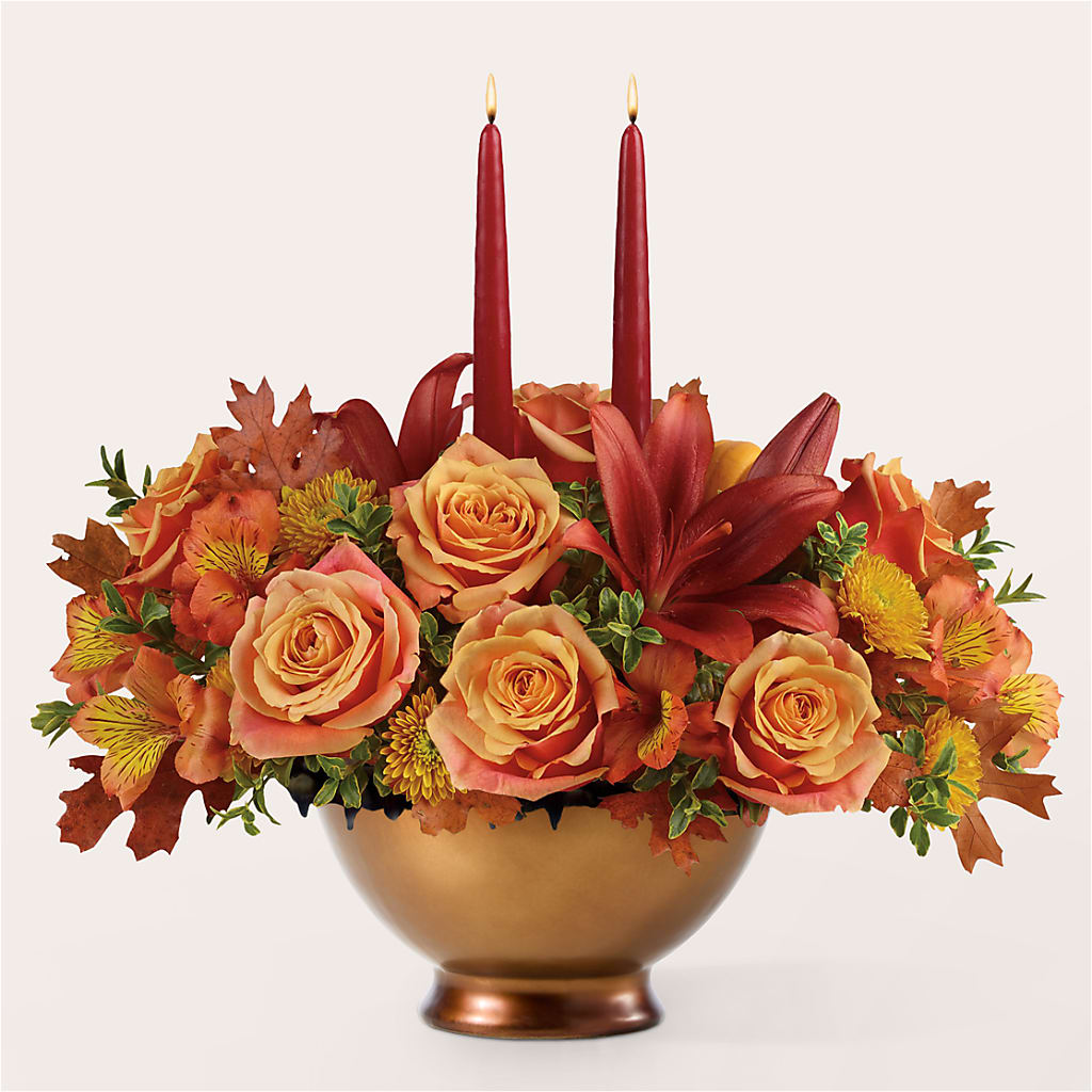Harvest Table Centerpiece – Jazmin Flowers, Chicago IL