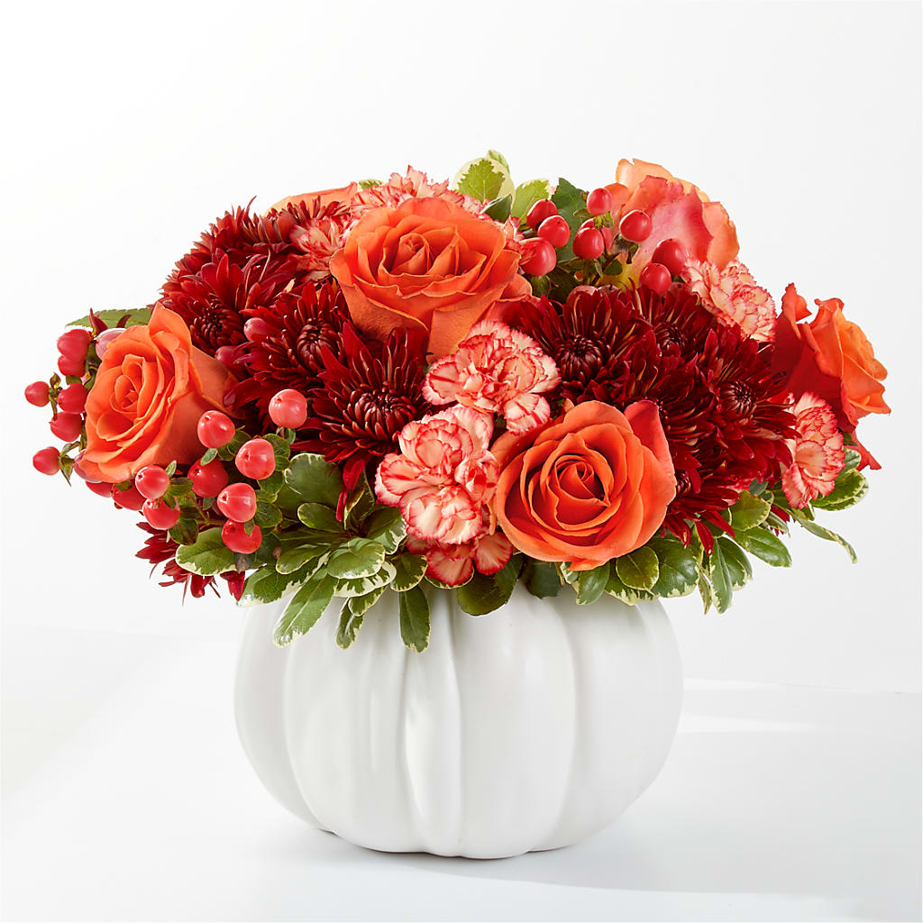 Autumn Air Pumpkin Bouquet – Jazmin Flowers, Chicago IL