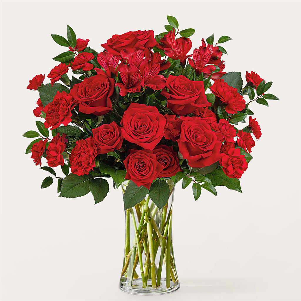 Brilliant Ruby Bouquet – Jazmin Flowers, Chicago IL