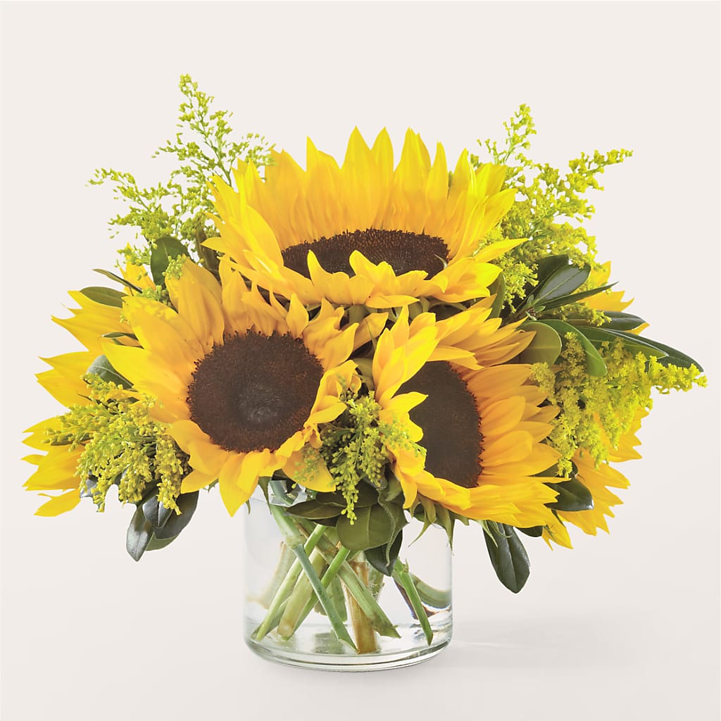 Beaming Sunflower Bouquet – Jazmin Flowers, Chicago IL