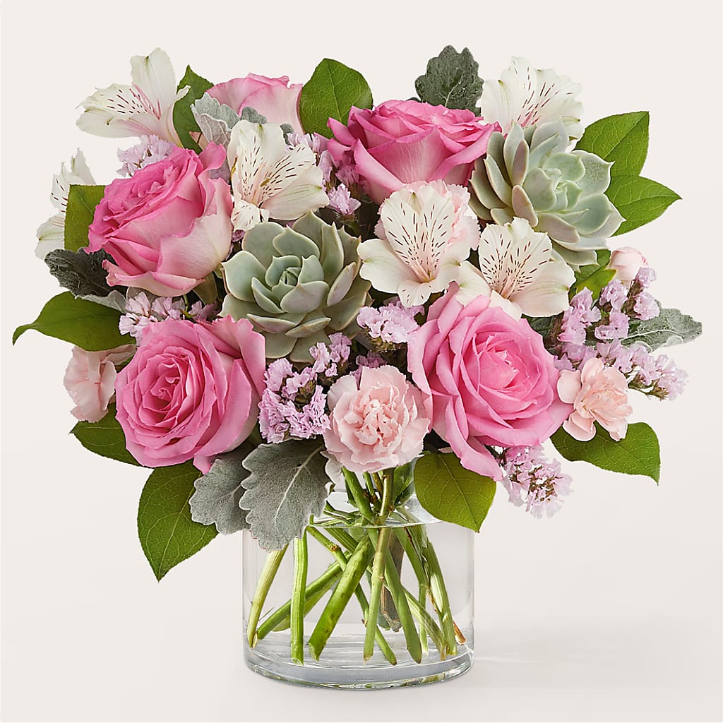Dusty Rose Bouquet – Jazmin Flowers, Chicago IL