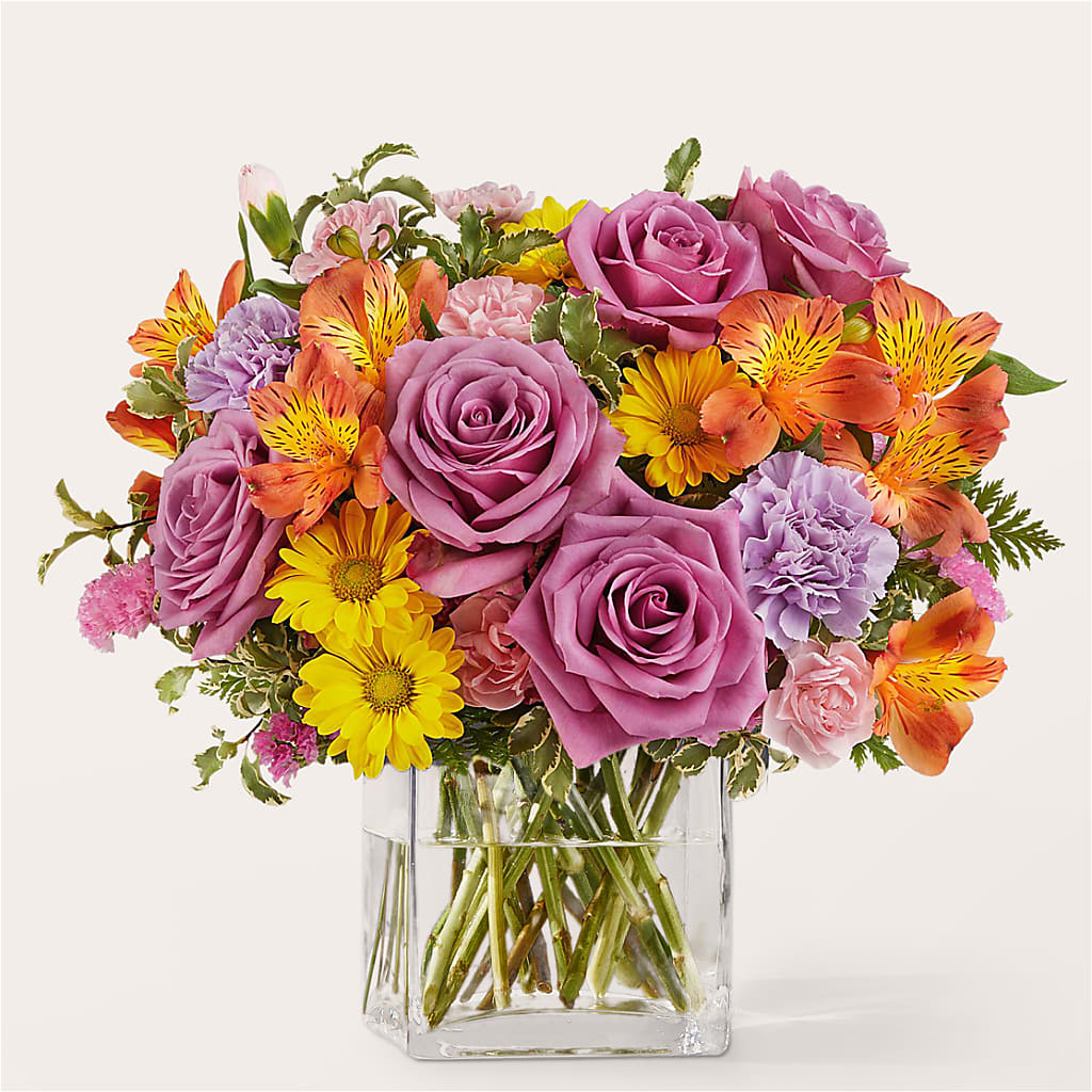 Shades of Happiness Bouquet – Jazmin Flowers, Chicago IL