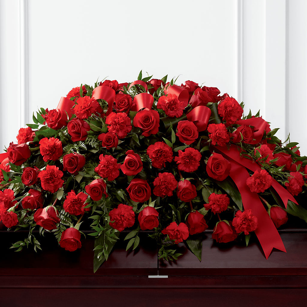 Tribute of Life Casket Spray – Jazmin Flowers, Chicago IL