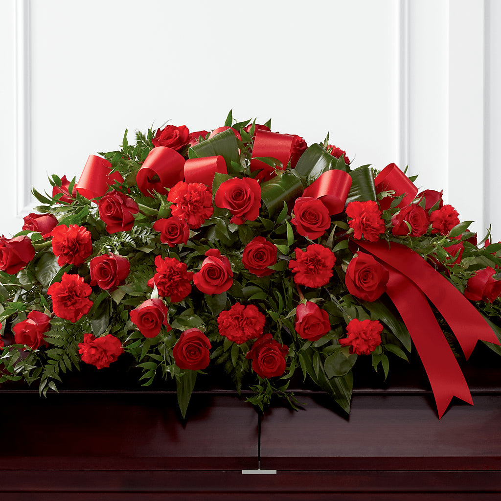 Tribute of Life Casket Spray – Jazmin Flowers, Chicago IL