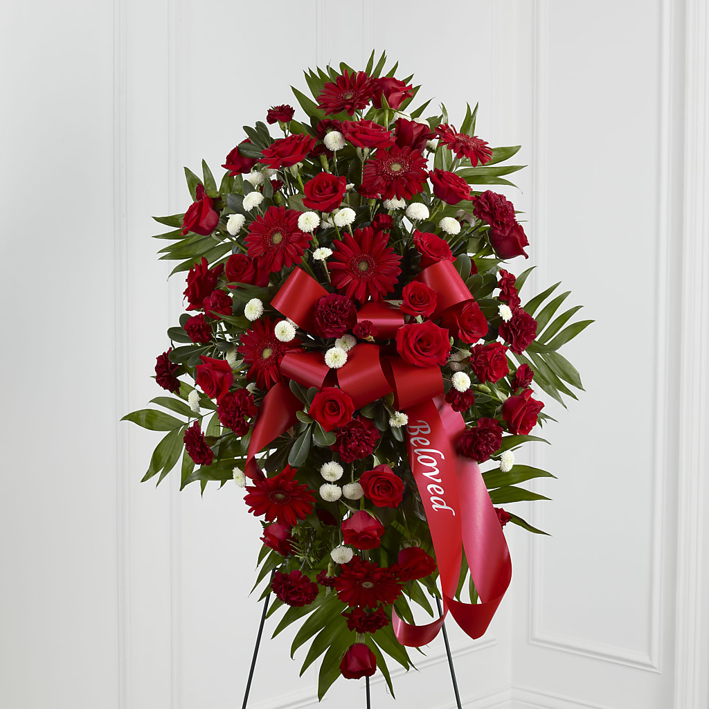 Treasured Memories Standing Spray – Jazmin Flowers, Chicago IL