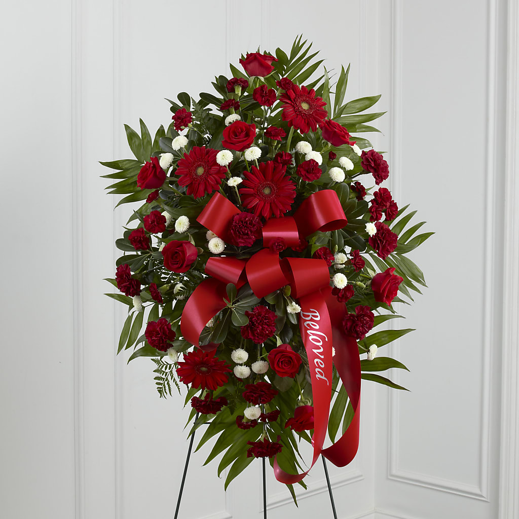 Treasured Memories Standing Spray – Jazmin Flowers, Chicago IL