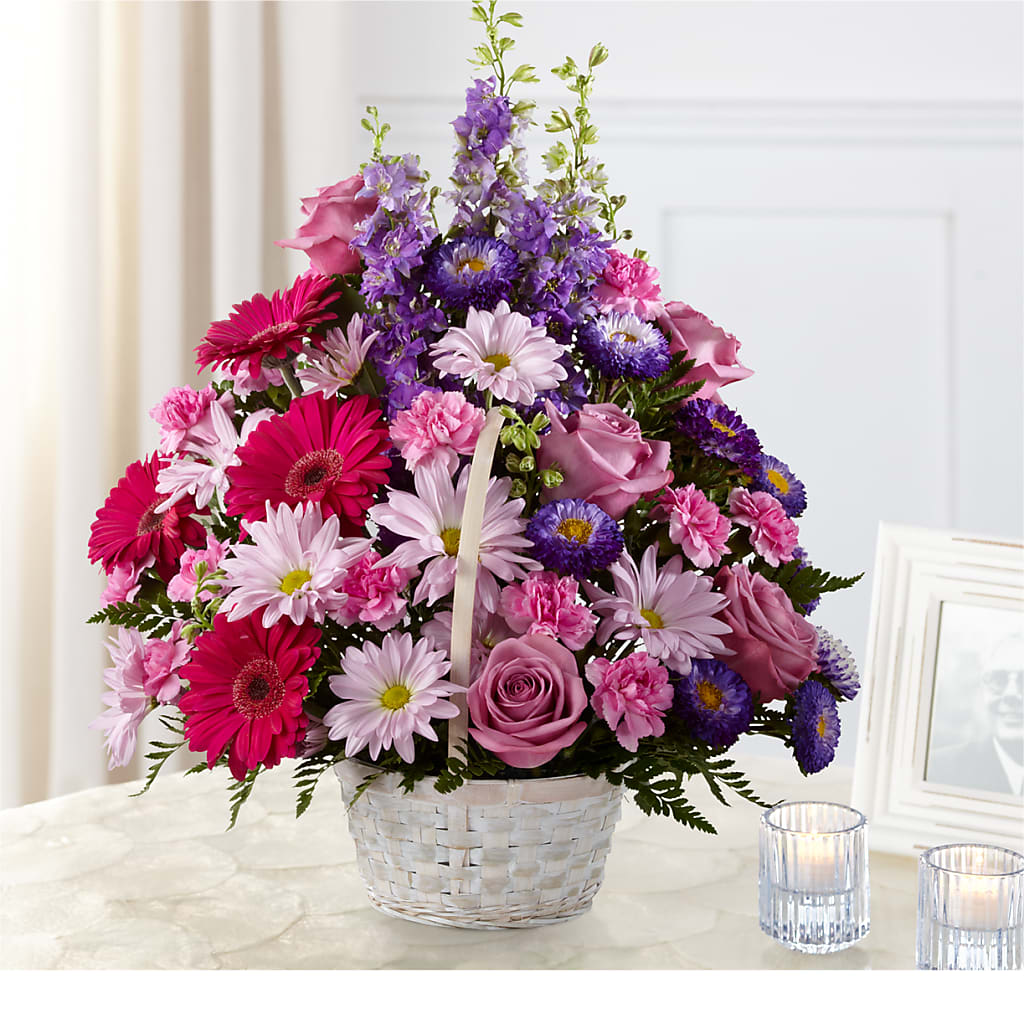 Pastel Peace Basket – Jazmin Flowers, Chicago IL