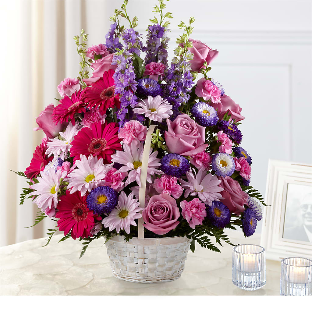 Pastel Peace Basket – Jazmin Flowers, Chicago IL