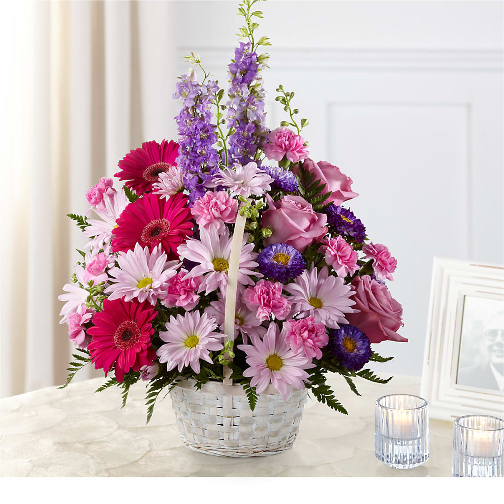 Pastel Peace Basket – Jazmin Flowers, Chicago IL