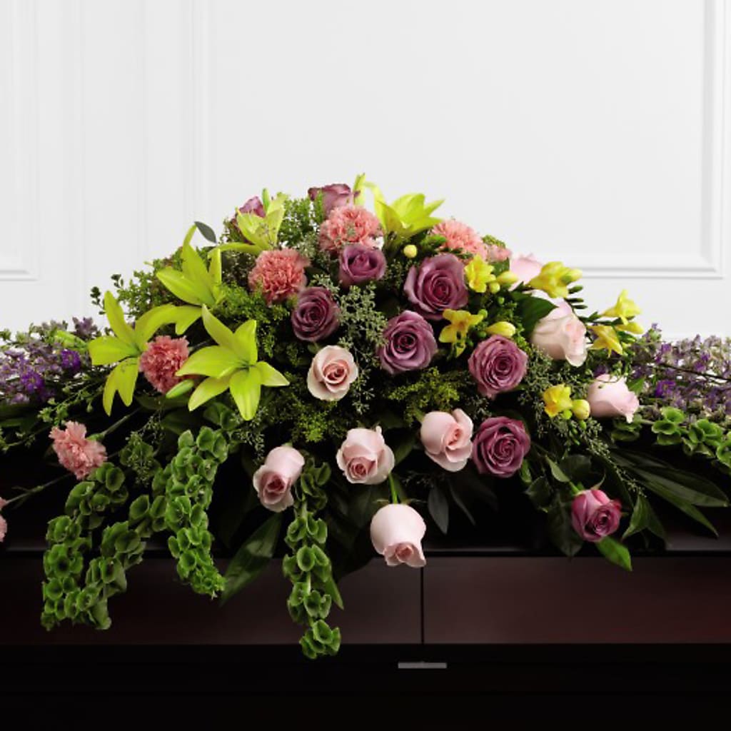 Forever Beloved Casket Spray – Jazmin Flowers, Chicago IL