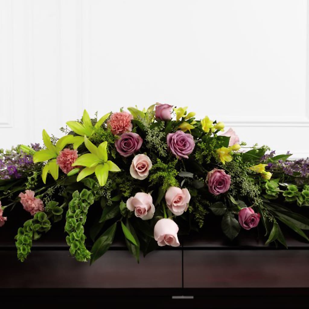 Forever Beloved Casket Spray – Jazmin Flowers, Chicago IL