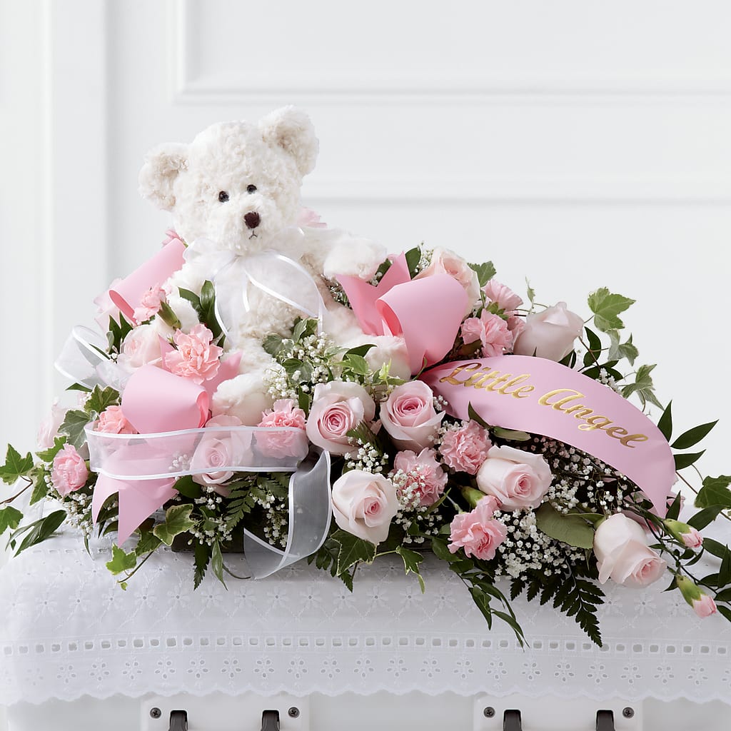 Touch of Sympathy Casket Spray – Jazmin Flowers, Chicago IL