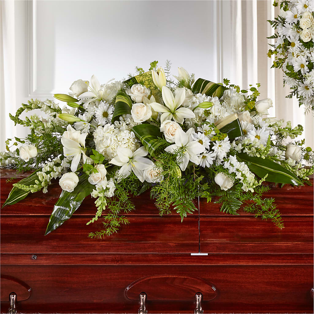 Abundance Casket Spray – Jazmin Flowers, Chicago IL