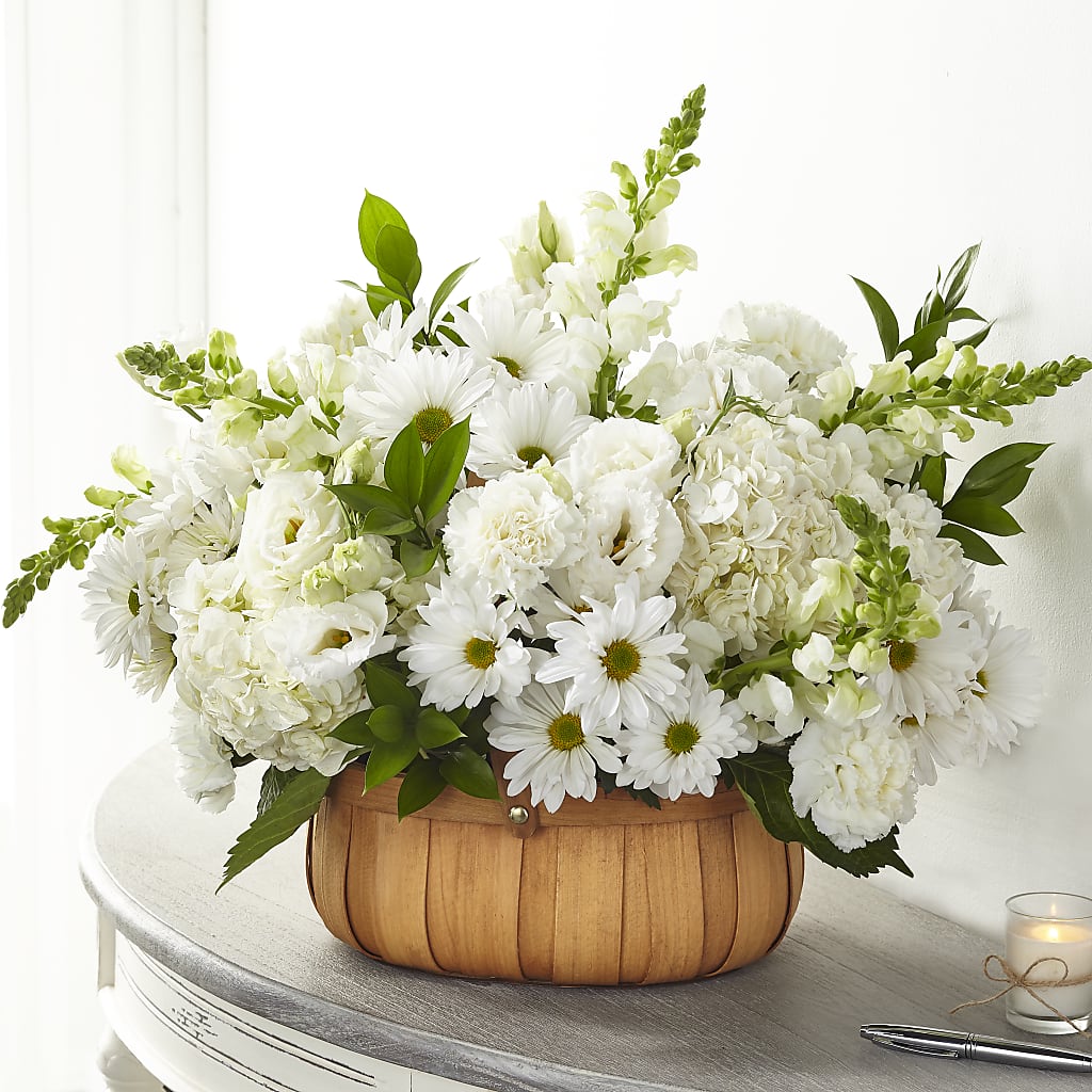 Pure Ivory Basket – Jazmin Flowers, Chicago IL