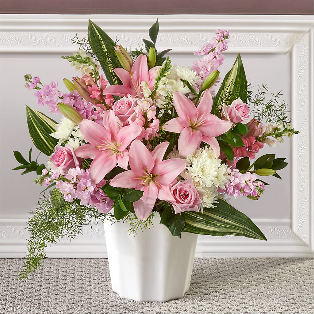 Simply Serene Floor Basket – Jazmin Flowers, Chicago IL