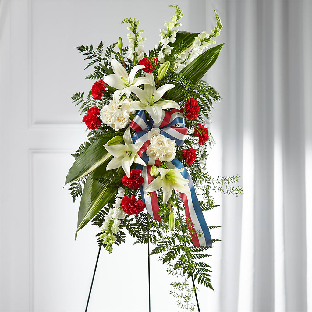 Stars of Life Standing Spray – Jazmin Flowers, Chicago IL