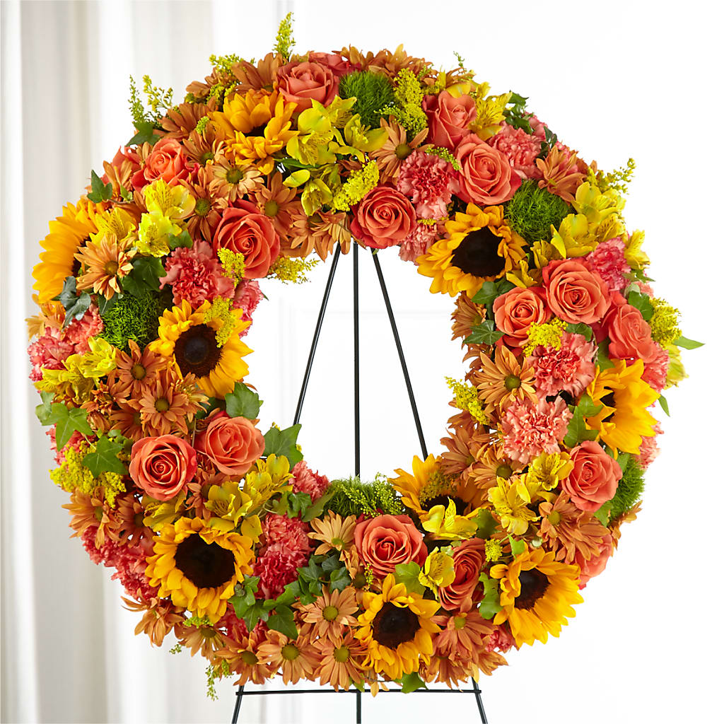 Autumnal Memories Wreath (Standard) – Jazmin Flowers, Chicago IL
