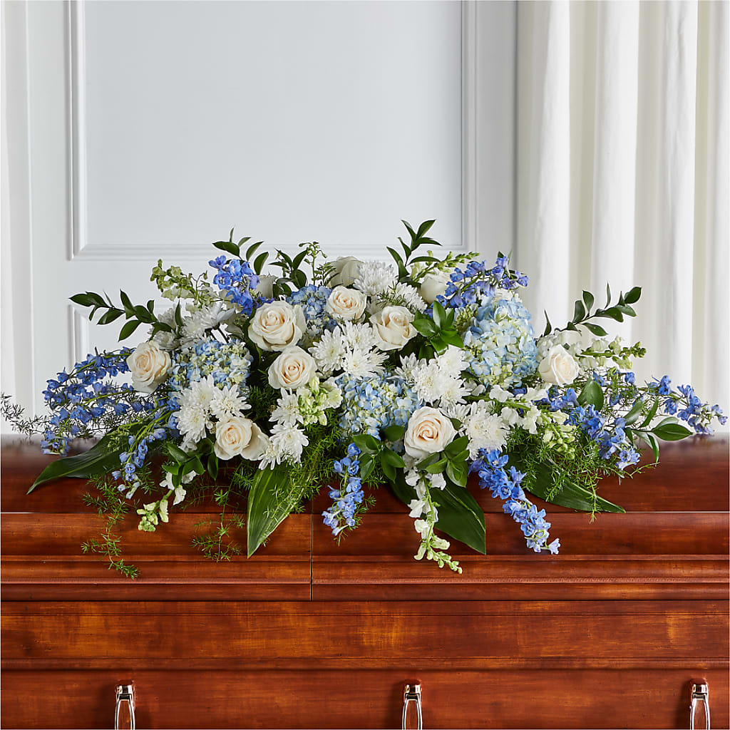 Timeless Essence Casket Spray – Jazmin Flowers, Chicago IL