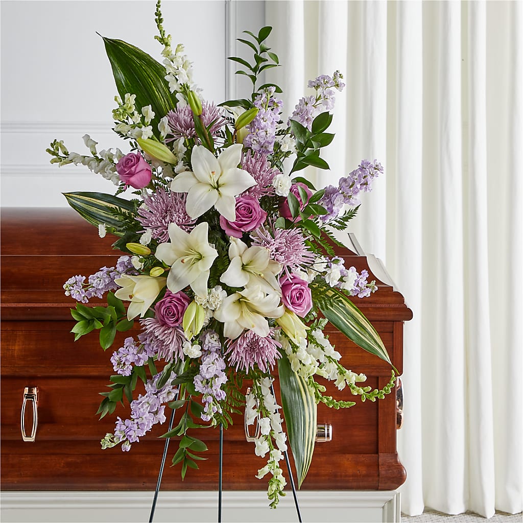 Grateful Hearts Standing Spray – Jazmin Flowers, Chicago IL