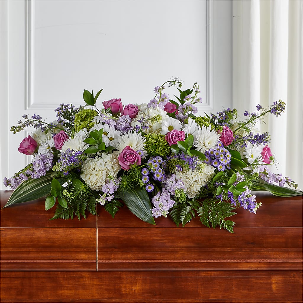Meadows of Serenity Casket Spray – Jazmin Flowers, Chicago IL