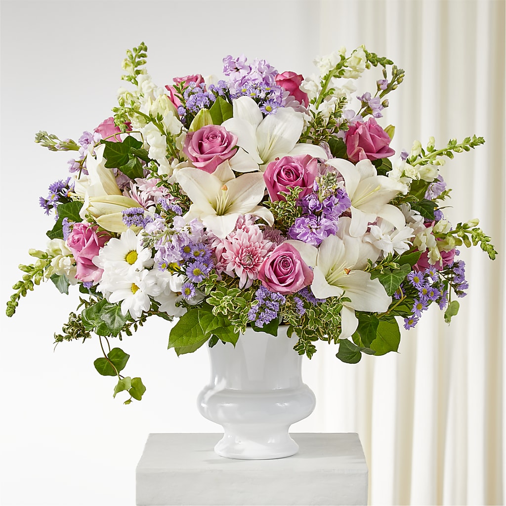 Remarkable Life Urn Arrangement – Jazmin Flowers, Chicago IL