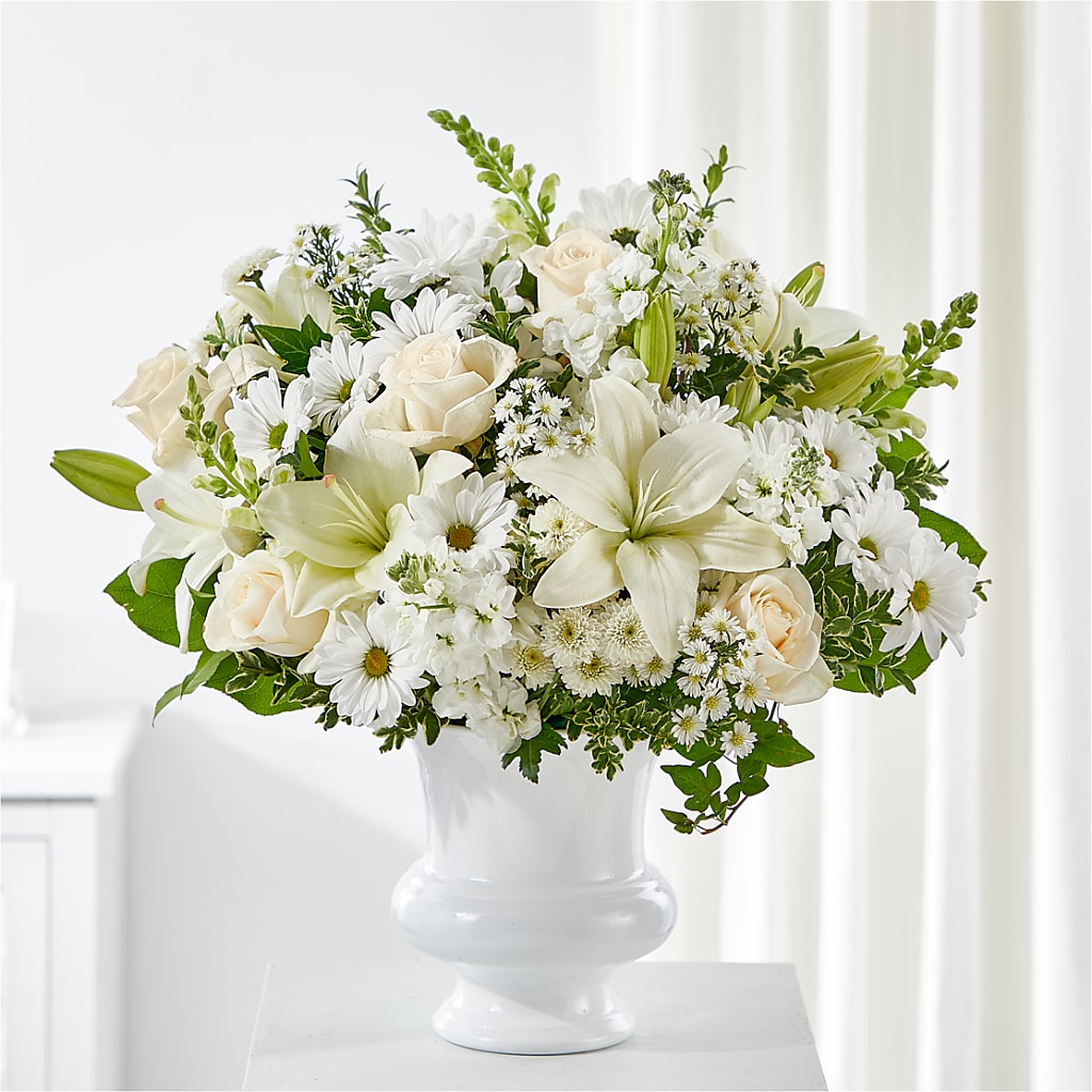 Uplifting Urn Arrangement – Jazmin Flowers, Chicago IL