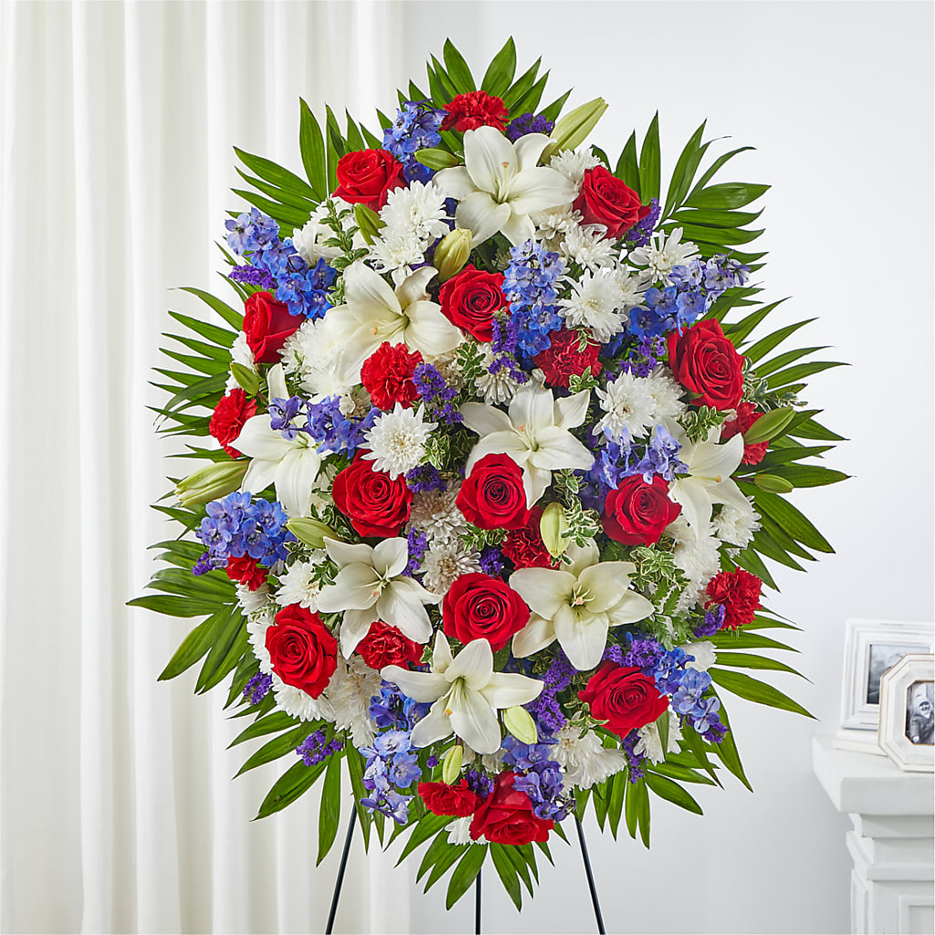 Cherished Service Standing Spray – Jazmin Flowers, Chicago IL