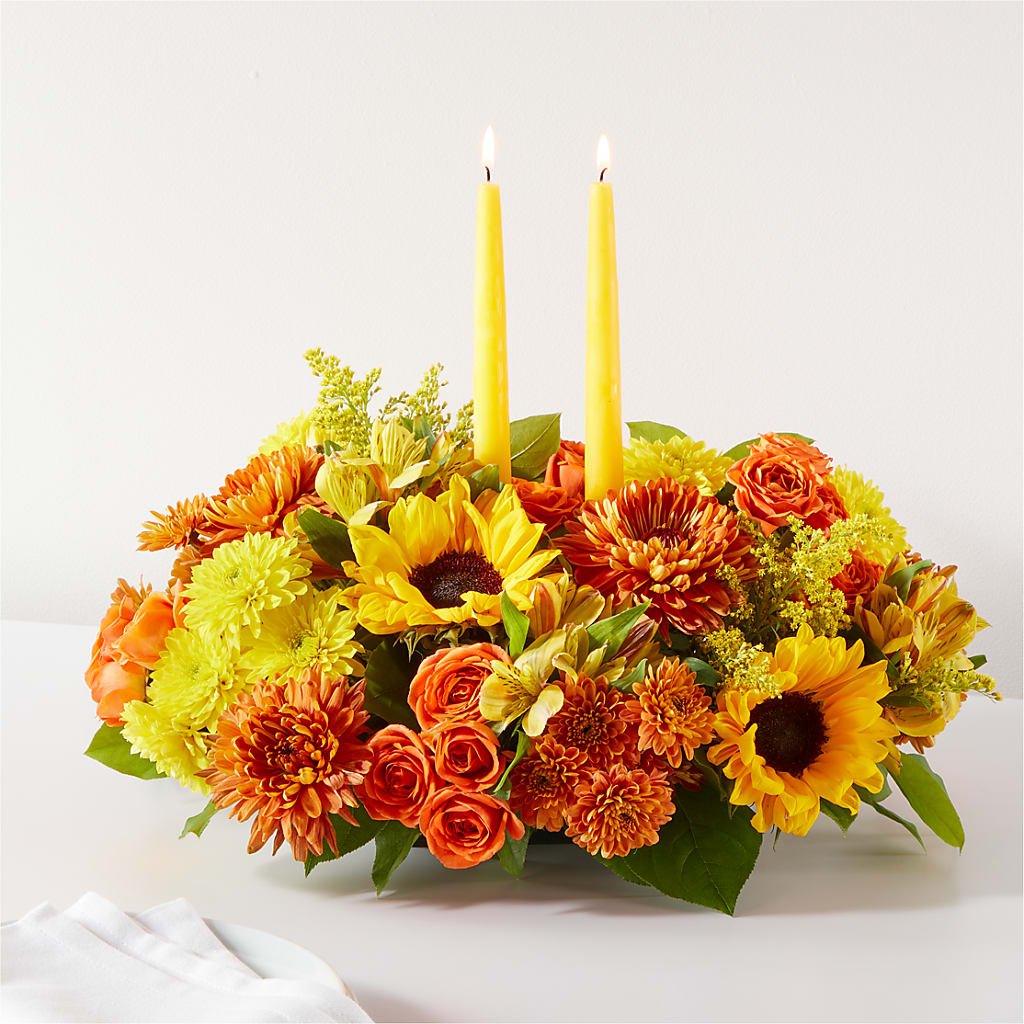 Autumn Harmony Centerpiece – Jazmin Flowers, Chicago IL
