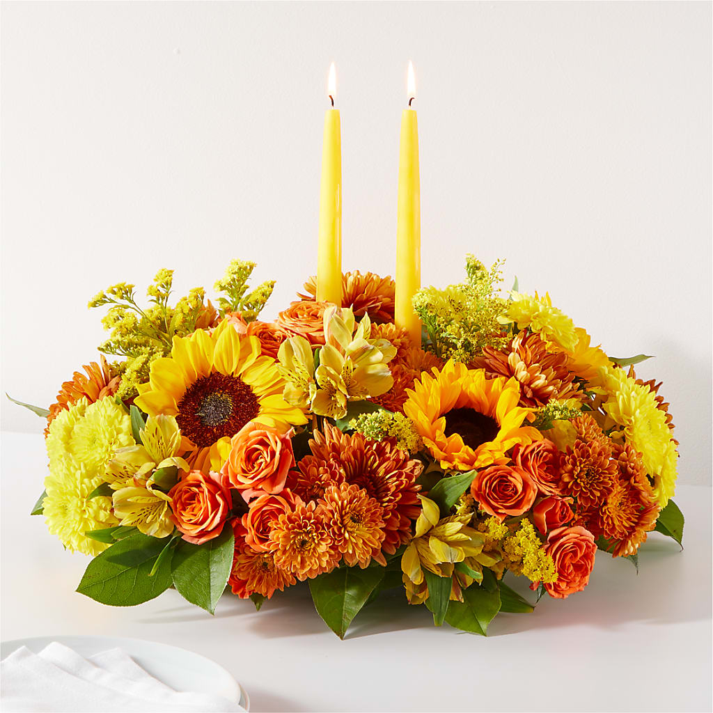 Autumn Harmony Centerpiece – Jazmin Flowers, Chicago IL