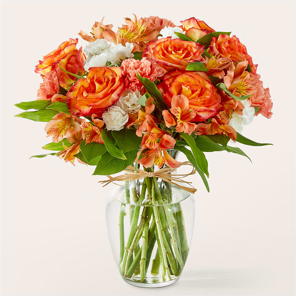 Apricot Glow Bouquet – Jazmin Flowers, Chicago IL