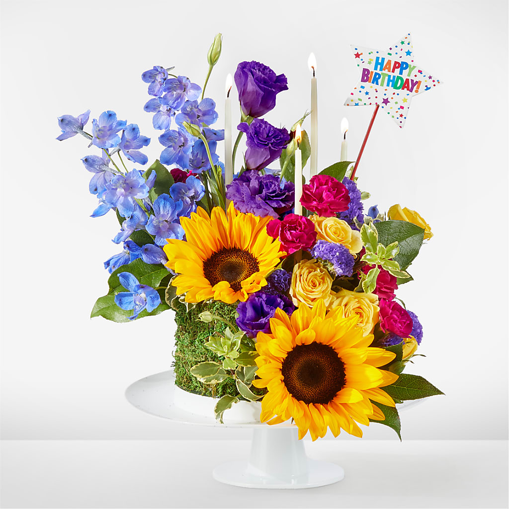Star of the Day Floral Cake – Jazmin Flowers, Chicago IL
