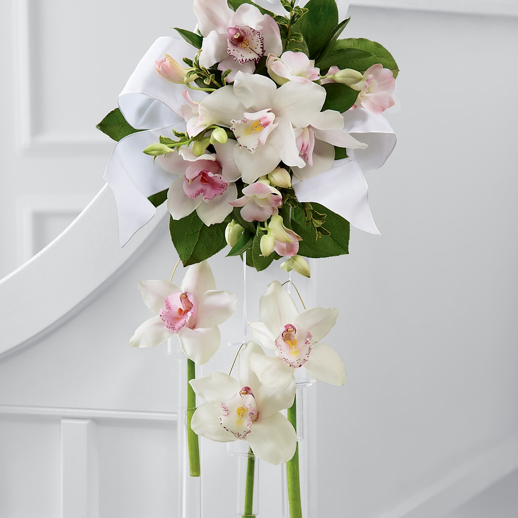 Perfect Entrance Pew Arrangement – Jazmin Flowers, Chicago IL