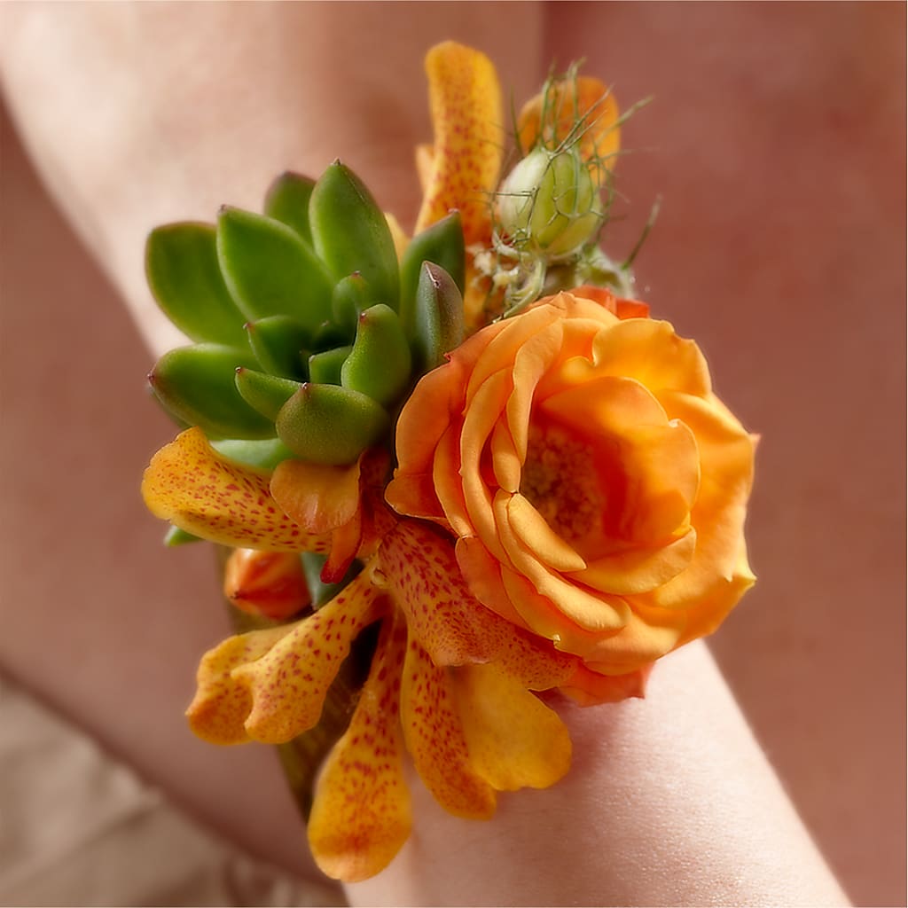 Irresistible Love Wrist Corsage – Jazmin Flowers, Chicago IL