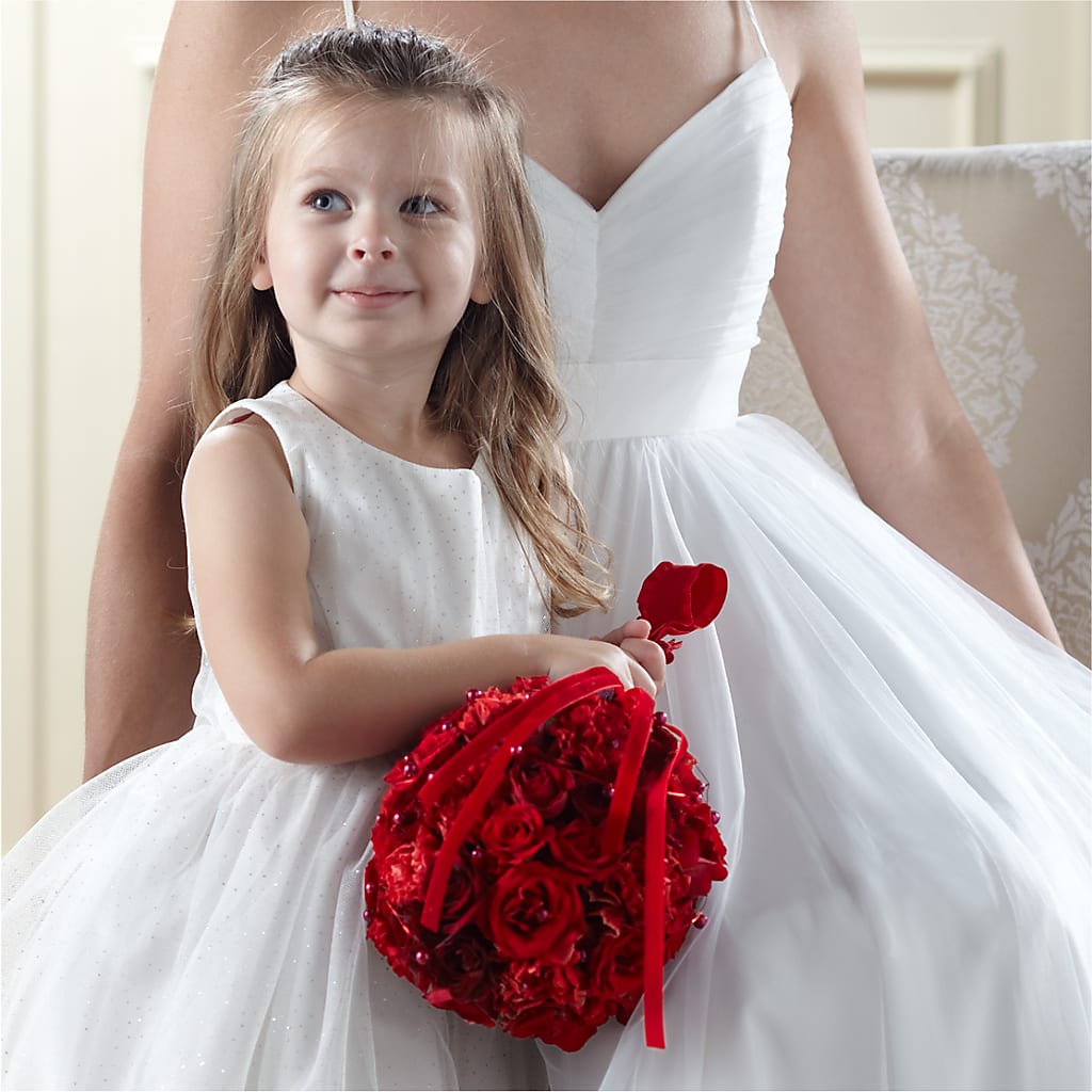 Pure at Heart Flower Girl Arrangement – Jazmin Flowers, Chicago IL