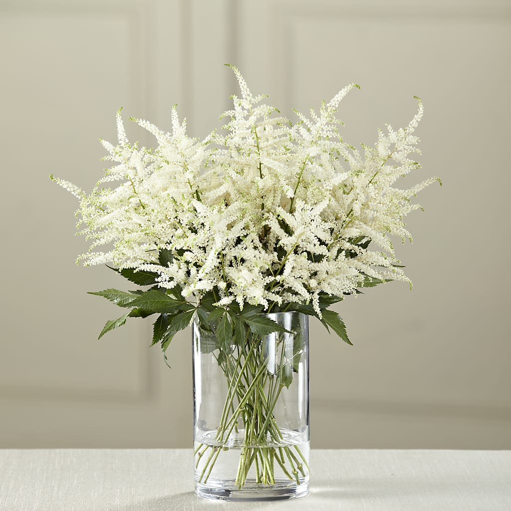 White Astilbe Bouquet – Jazmin Flowers, Chicago IL