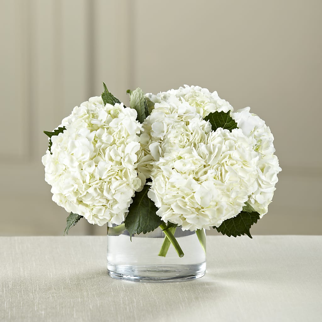 White Hydrangea Bouquet – Jazmin Flowers, Chicago IL