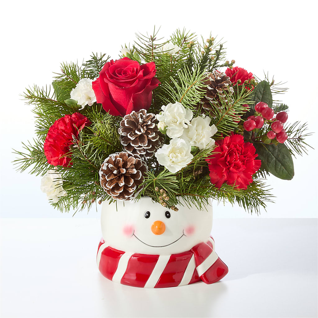 Jolly Snowman Bouquet –  Jazmin Flowers, Chicago IL