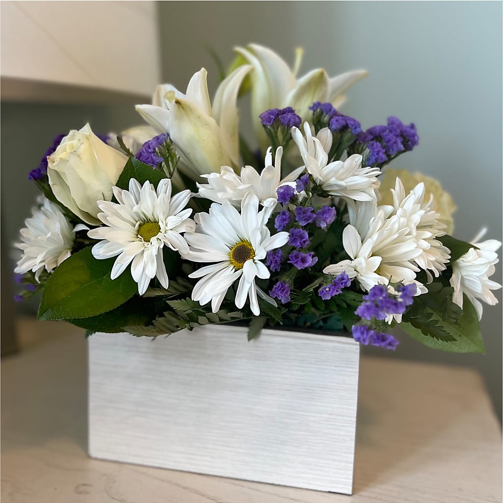 Beyond Blue Box Bouquet –  Jazmin Flowers, Chicago IL