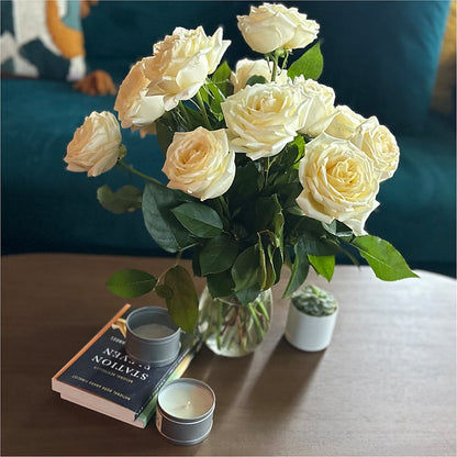 Long Stem Yellow Rose Bouquet –  Jazmin Flowers, Chicago IL
