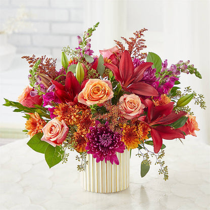 Burgundy Landscape Bouquet –  Jazmin Flowers, Chicago IL