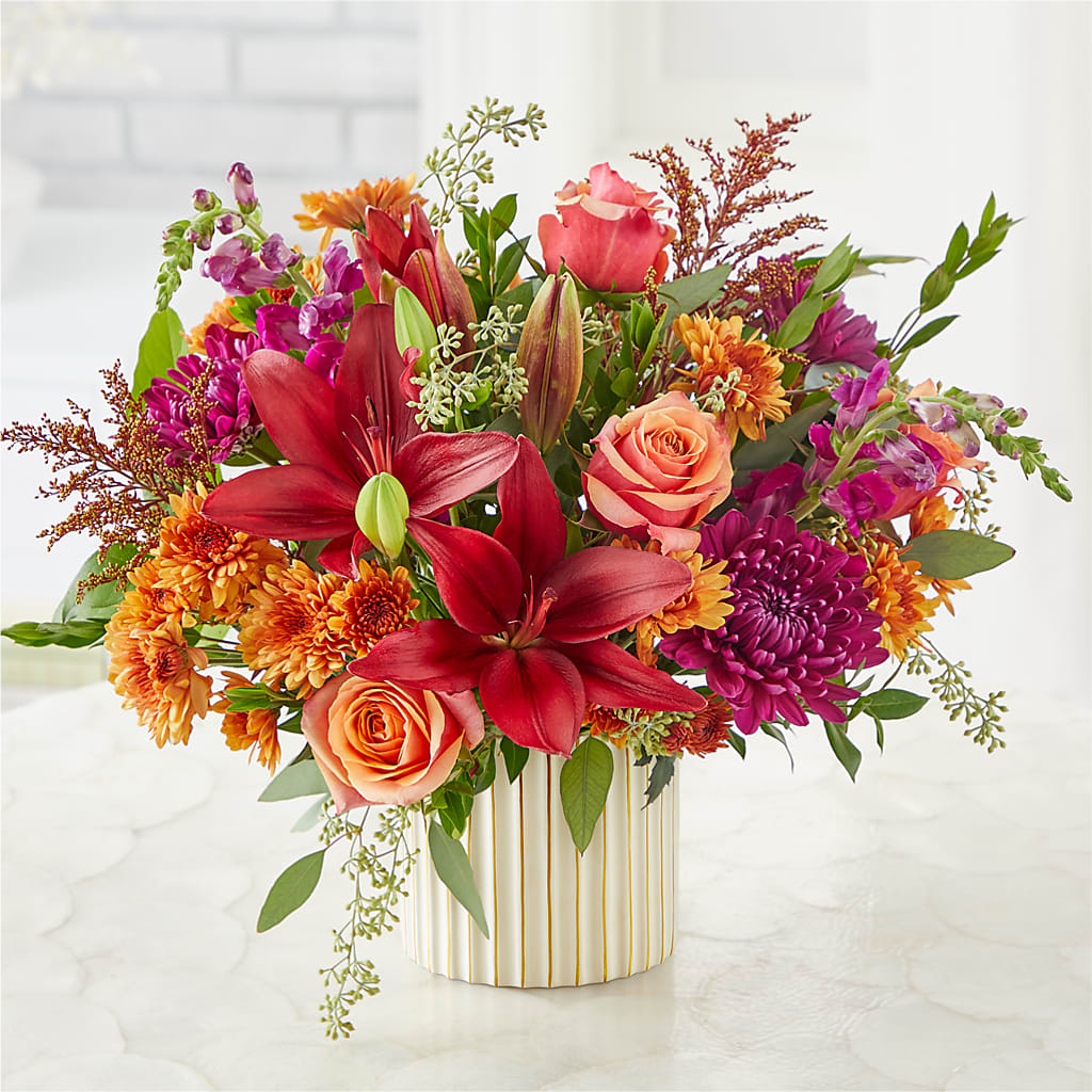 Burgundy Landscape Bouquet –  Jazmin Flowers, Chicago IL