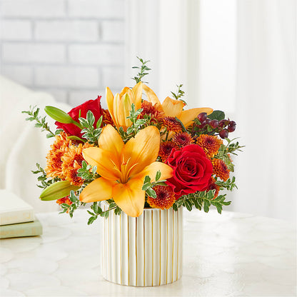 Scarlet Skies Bouquet –  Jazmin Flowers, Chicago IL