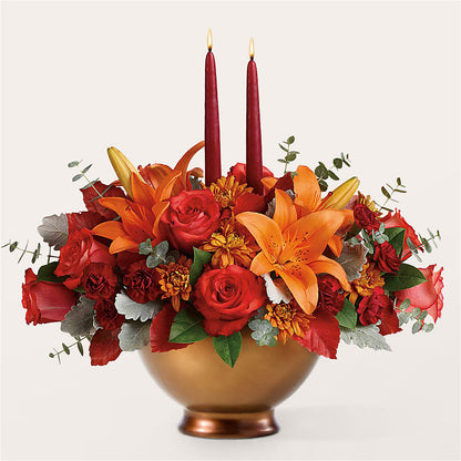 Fruits of Fall Centerpiece –  Jazmin Flowers, Chicago IL