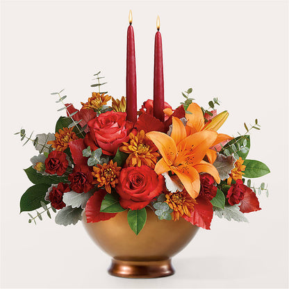 Fruits of Fall Centerpiece –  Jazmin Flowers, Chicago IL
