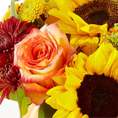 Golden Gourd Pumpkin Bouquet –  Jazmin Flowers, Chicago IL