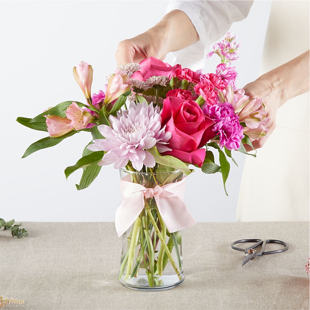 Pink Ribbon - A Florist Original –  Jazmin Flowers, Chicago IL