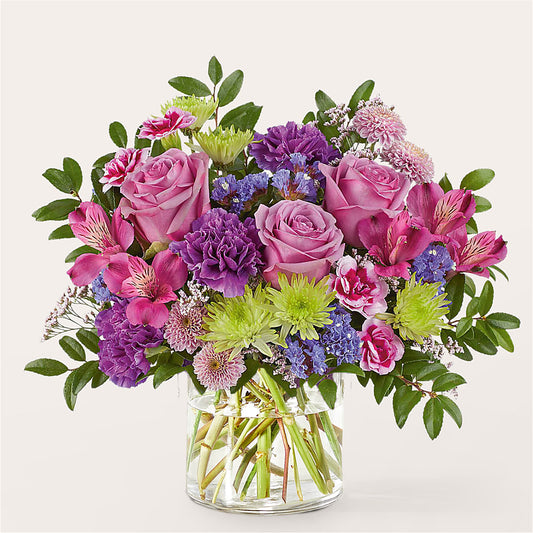 Glass Half Full Bouquet –  Jazmin Flowers, Chicago IL